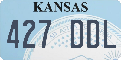 KS license plate 427DDL