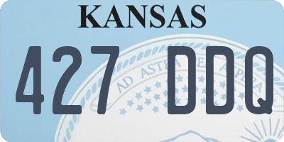 KS license plate 427DDQ