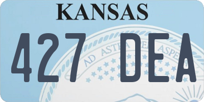 KS license plate 427DEA