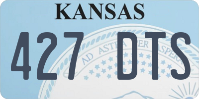 KS license plate 427DTS