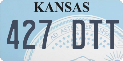 KS license plate 427DTT