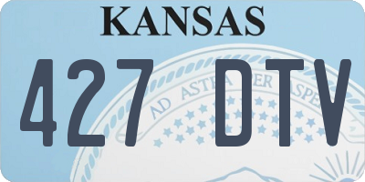 KS license plate 427DTV