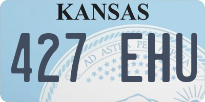 KS license plate 427EHU