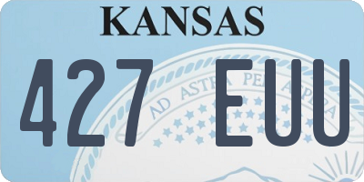 KS license plate 427EUU