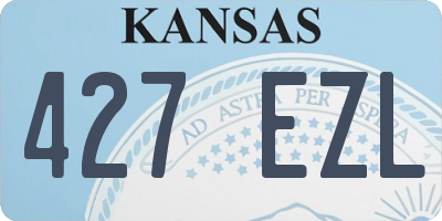 KS license plate 427EZL