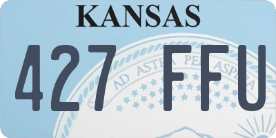 KS license plate 427FFU