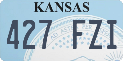 KS license plate 427FZI