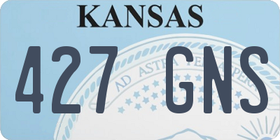 KS license plate 427GNS