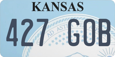 KS license plate 427GOB