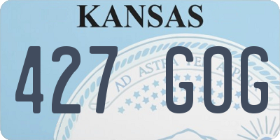 KS license plate 427GOG