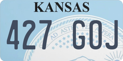 KS license plate 427GOJ