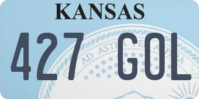 KS license plate 427GOL