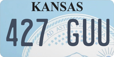 KS license plate 427GUU
