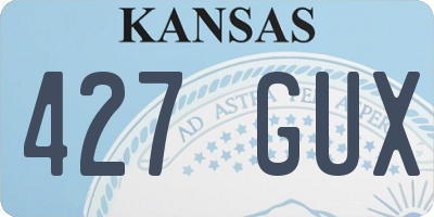 KS license plate 427GUX