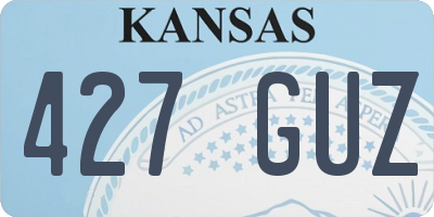 KS license plate 427GUZ