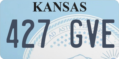 KS license plate 427GVE
