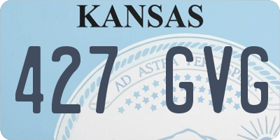 KS license plate 427GVG