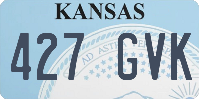 KS license plate 427GVK