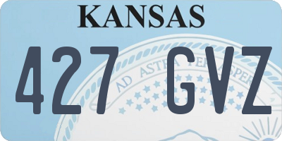 KS license plate 427GVZ