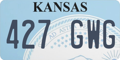 KS license plate 427GWG