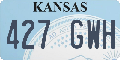 KS license plate 427GWH