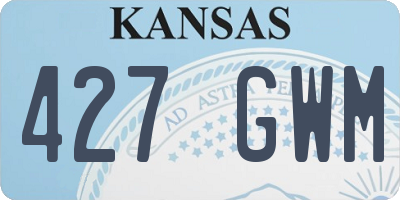 KS license plate 427GWM
