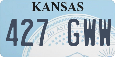 KS license plate 427GWW