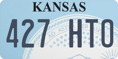 KS license plate 427HTO
