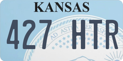 KS license plate 427HTR