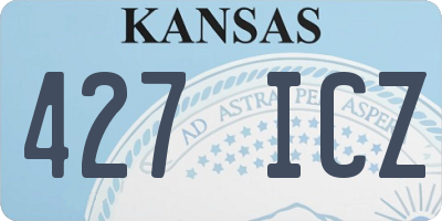 KS license plate 427ICZ