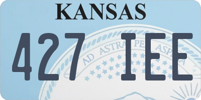 KS license plate 427IEE