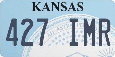 KS license plate 427IMR