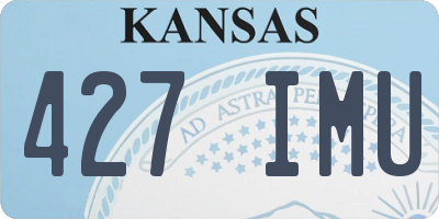 KS license plate 427IMU