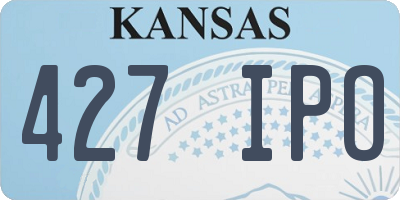 KS license plate 427IPO