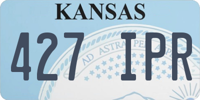 KS license plate 427IPR