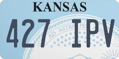 KS license plate 427IPV