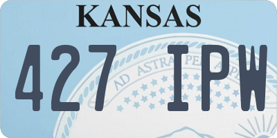 KS license plate 427IPW