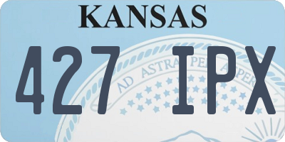 KS license plate 427IPX