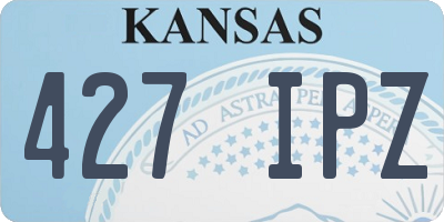 KS license plate 427IPZ