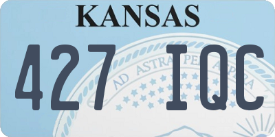 KS license plate 427IQC