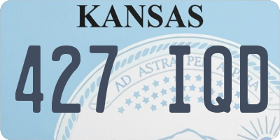 KS license plate 427IQD