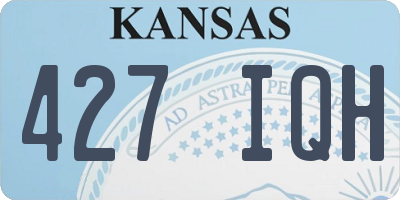 KS license plate 427IQH