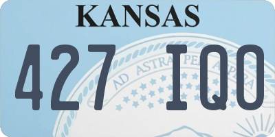 KS license plate 427IQO