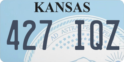 KS license plate 427IQZ