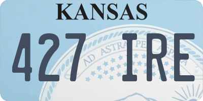 KS license plate 427IRE