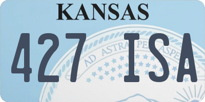 KS license plate 427ISA