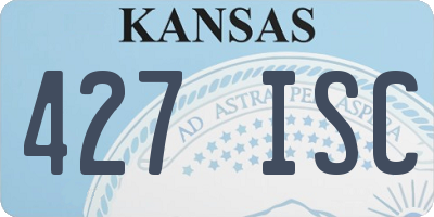 KS license plate 427ISC