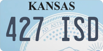 KS license plate 427ISD