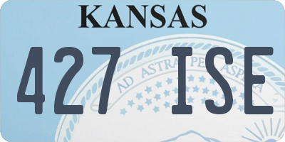 KS license plate 427ISE
