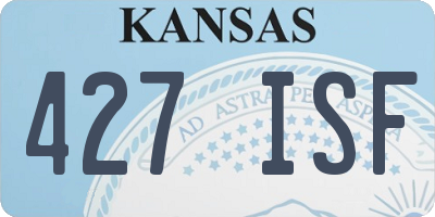 KS license plate 427ISF